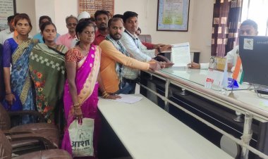 राळेगाव तहसीलदार डाॅ. रविद्र कानडजे यांना जनवादी बांधकाम कामगार मजदूर संघटनेने दिले निवेदन