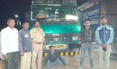 अवैधरित्या जळाऊ लाकूड वाहतूक करणारा टेम्पो प्रादेशिक वनविभागाने पकडला