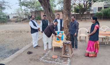 न्यू इंग्लिश स्कूल सोनी विद्यालयात भारतरत्न महामानव डॉक्टर बाबासाहेब आंबेडकर यांची 132 वी जयंती साजरी