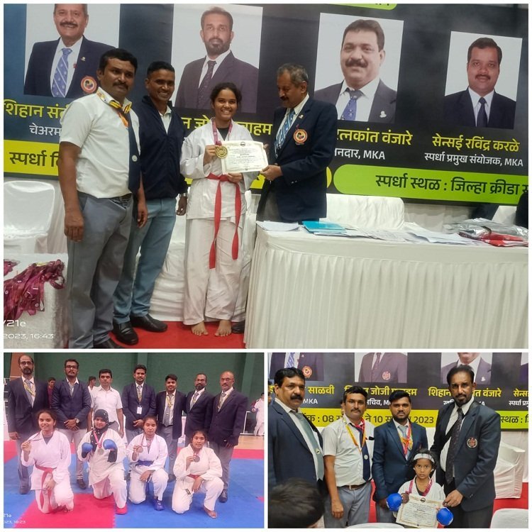 ओम मार्शल आर्ट अँड सोशल सर्विस असोसिएशनच्या विद्यार्थ्यांचे राष्ट्रीय कराटे स्पर्धेत निवड