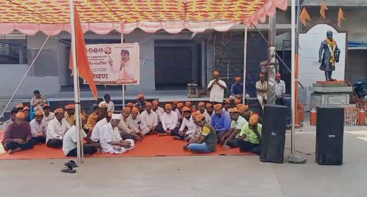 चिखलीत मराठा समाजाकडून एक दिवसीय उपोषण..
