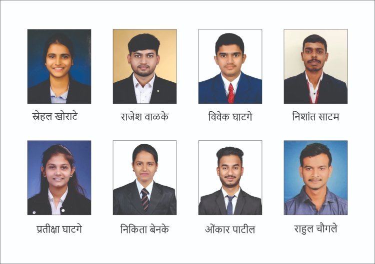 डी. वाय. पाटील कॅम्पसचे 8 विद्यार्थी शिवाजी विद्यापीठाच्या 'टॉप 10' मध्ये