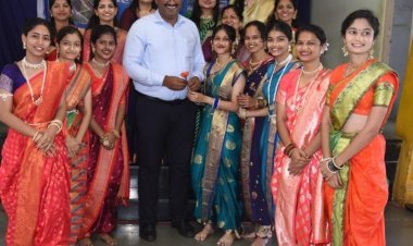 डॉ. डी. वाय.पाटील पॉलिटेक्निक तर्फे गौरी गीते स्पर्धा उत्साहात