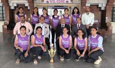 शिवाजी विद्यापीठ आंतरविभागीय महिला बास्केटबाँल स्पर्धत तात्यासाहेब कोरे अभियांत्रिकी महाविद्यालयाच्या मुलींच्या संघास विजेतेपद