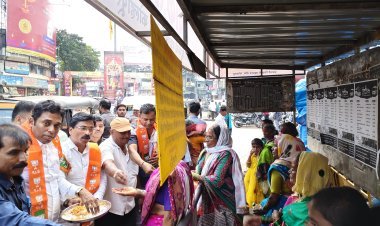 हरियाणा मध्ये भाजपाला बहुमत मिळाल्याबद्दल कोल्हापुरात आनंदोत्सव साजरा