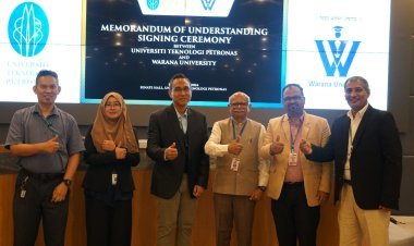 वारणा विद्यापीठ व  युनिव्हर्सिटी ऑफ टेक्नॉलॉजी, पेट्रोनास, मलेशिया यांच्यामध्ये सामंजस्य करार