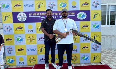 अकराव्या वेस्ट झोन शुटींग चॅम्पियनशिप स्पर्धेेत राष्ट्रीय नेमबाज पृथ्वीराज महाडिक यांनी घेतला ट्रॅप इव्हेंटमध्ये रौप्य आणि डबल ट्रॅप इव्हेंटमध्ये सुवर्णवेध
