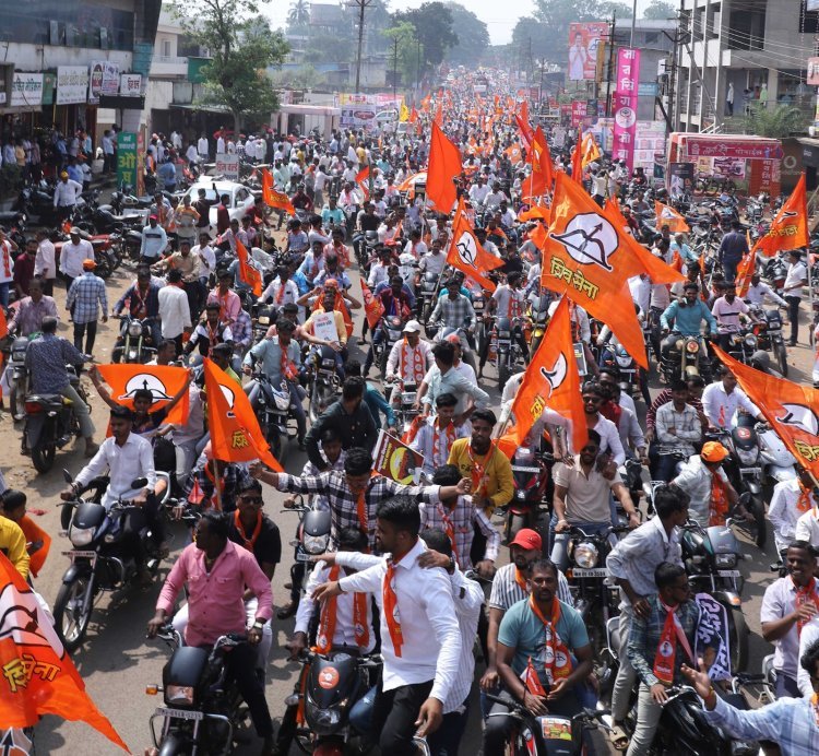 गारगोटी ते तुरंबे मोटर सायकल रॅलीत 10 हजार हून अधिक युवकांचा सहभाग