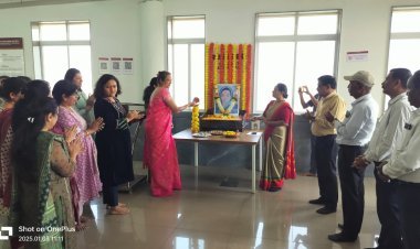 डी. वाय. पाटील विद्यापीठात सावित्रीबाई फुले यांना अभिवादन