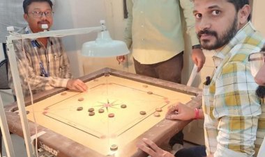 जिल्हापरिषद  वार्षिक क्रीडा स्पर्धेतील कॅरम  स्पर्धा उत्साहात संपन्न