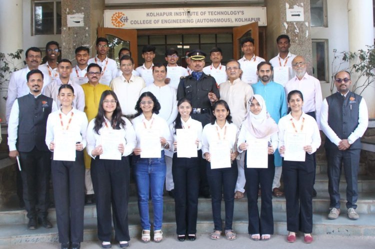 केआयटीत मेरीट 'स्कॉलरशिप' चे वितरण ; गुणवंत विद्यार्थ्यांचा सन्मान