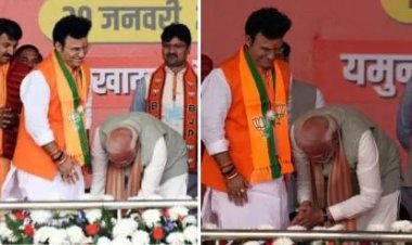 मोदी तीन वेळा पाया पडले 'त्या' उमेदवाराचं काय झालं ?