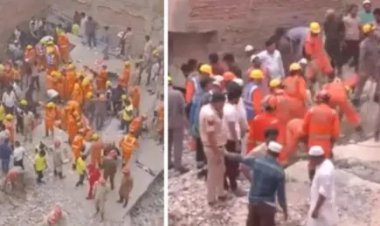 दिल्लीतील मुस्तफाबादमध्ये चार मजली इमारत कोसळली; ४ मृत, बचावकार्य सुरु