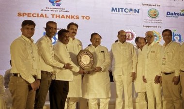 'शाहू'च्या सहवीज निर्मिती प्रकल्पास देशपातळीवरील 'सर्वोत्कृष्ट को-जनरेशन पॉवर प्लॅन्ट' पुरस्कार सलग तिसऱ्या वर्षी प्रदान