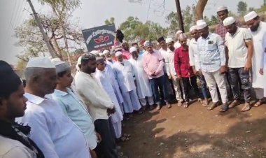 नांदणी येथील मुस्लिम समाजाने पहलगाम हल्ला व मुंबईतील जैन मंदिर पाडल्याचा निषेध व्यक्त केला