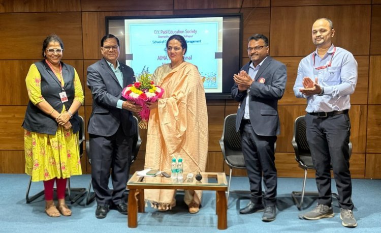 डी. वाय. पाटील स्कूल ऑफ इंजिनिअरिंग अँड मॅनेजमेंटमध्ये‘एआयएमए’ स्टुडंट चॅप्टरचा शुभारंभ