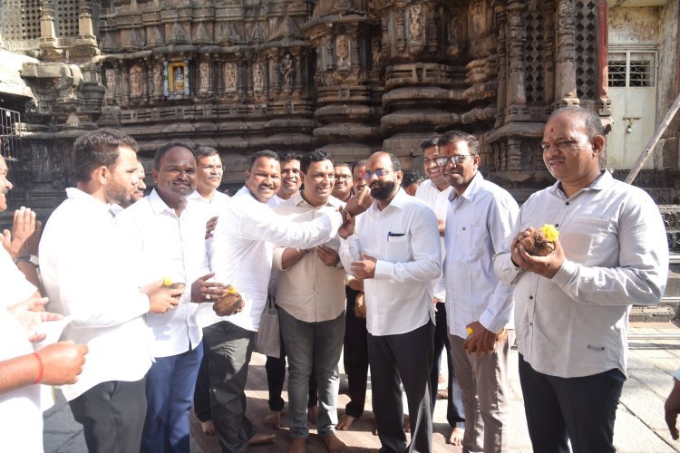 श्री अंबाबाई मंदिर विकास आराखड्याला १४४५ कोटी रुपयांचा निधी मिळाल्याबद्दल भाजपचा आनंदोत्सव