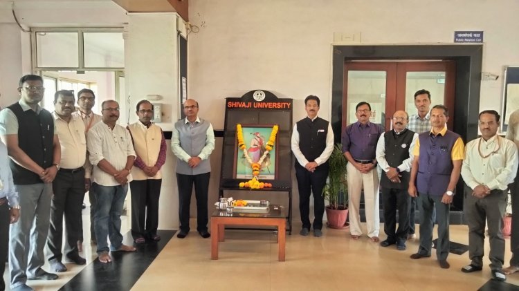 शिवाजी विद्यापीठामध्ये छत्रपती संभाजी महाराज जयंती उत्साहात साजरी
