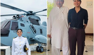 भारतीय नौदलात लेफ्टनंटपदी श्रेया देसाईची निवड झाल्याबद्दल खा. शाहू महाराजांनी केले अभिनंदन