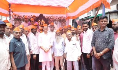 शिवराज्याभिषेक सोहळ्यानिमित्त शिवरायांना समरजितसिंह घाटगेंकडून अभिवादन