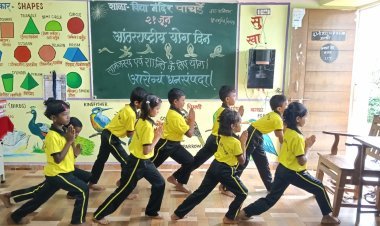 जिल्ह्यातील 3 हजार 639 शाळांमध्ये मोठ्या उत्साहात योग दिन संपन्न