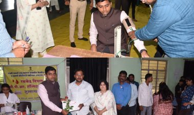 रक्तदान आरोग्यासाठी फायदेशीर – जिल्हाधिकारी अमोल येडगे