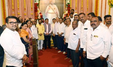 भारतीय जनता पार्टीच्या वतीने राजर्षी शाहू महाराजांना अभिवादन