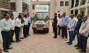 नॅनो खते जागरुकता अभियानाचा जिल्हाधिकारी अमोल येडगे यांच्या हस्ते शुभारंभ