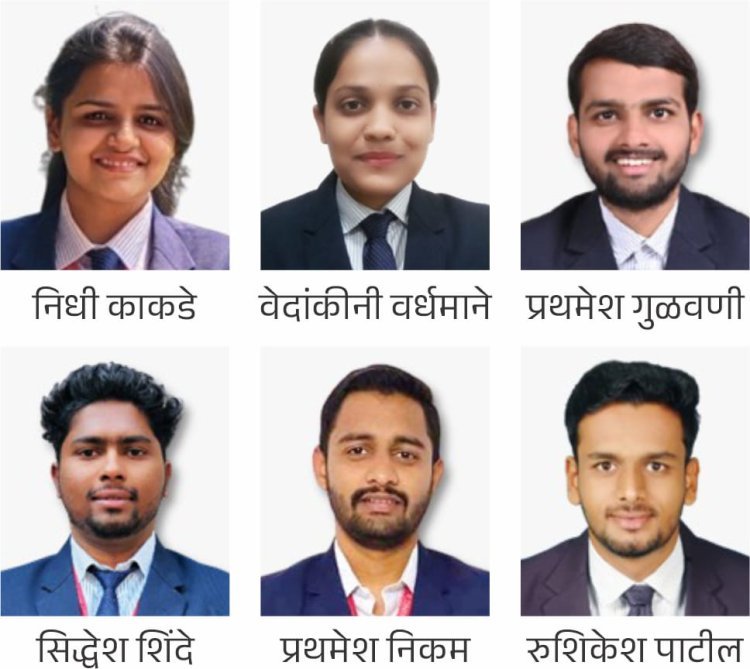 डी. वाय.पाटील स्कूल ऑफ इंजिनीअरिंग अँड मॅनेजमेंटच्या ४१ विद्यार्थ्यांची विविध कंपन्यांमध्ये निवड