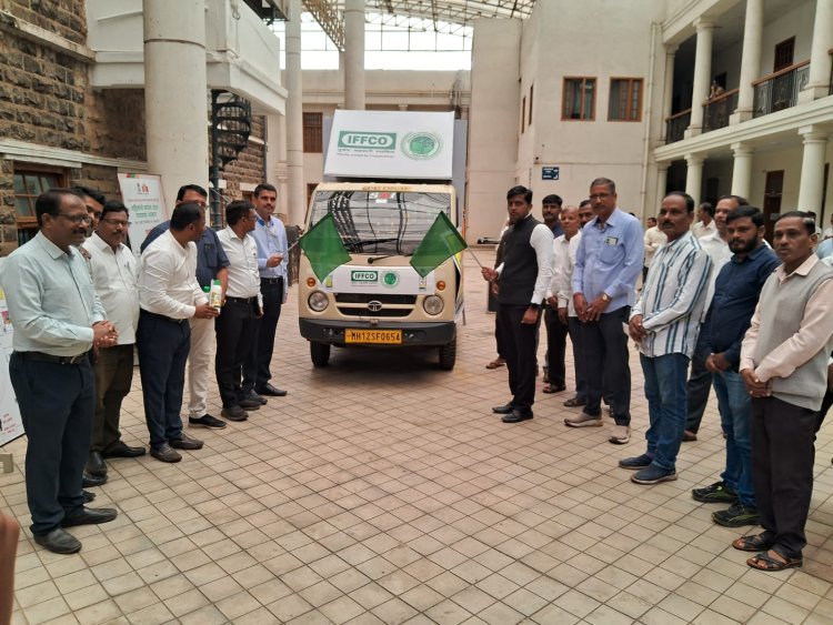 नॅनो खते जागरुकता अभियानाचा जिल्हाधिकारी अमोल येडगे यांच्या हस्ते शुभारंभ