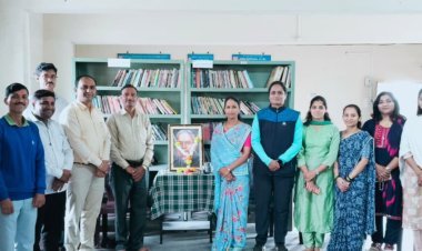 कसबा बीड येथील महिला महाविद्यालयात राष्ट्रीय ग्रंथपाल दिन साजरा