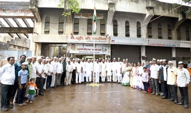 79 वा स्वातंत्र्य दिन राष्ट्रवादी काँग्रेस पार्टी शरदचंद्र पवार पक्षाच्या वतीने मोठ्या उत्साहात साजरा