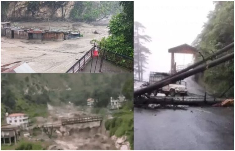 हिमाचलमध्येही ढगफुटीचा कहर 'या' पाच ठिकाणाचं झालं मोठं नुकसान