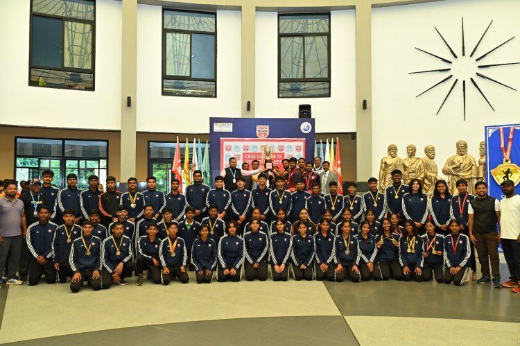सीबीएसई क्लस्टर IX ॲथलेटिक क्रीडा स्पर्धेत संजय घोडावत इंटरनॅशनल स्कूल अजिंक्य