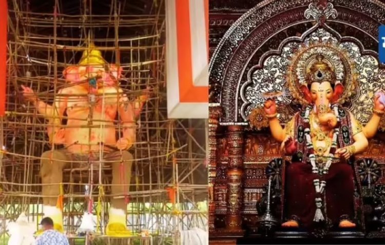 महाराष्ट्रातील सर्वात उंच ५१ फुटी गणेशमूर्ती ; लालबागच्या राजालाही मागे टाकलं