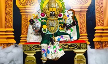 शारदीय नवरात्रोत्सवातील चौथ्या दिवशी श्री अंबाबाईची मातंगी रूपात पूजा