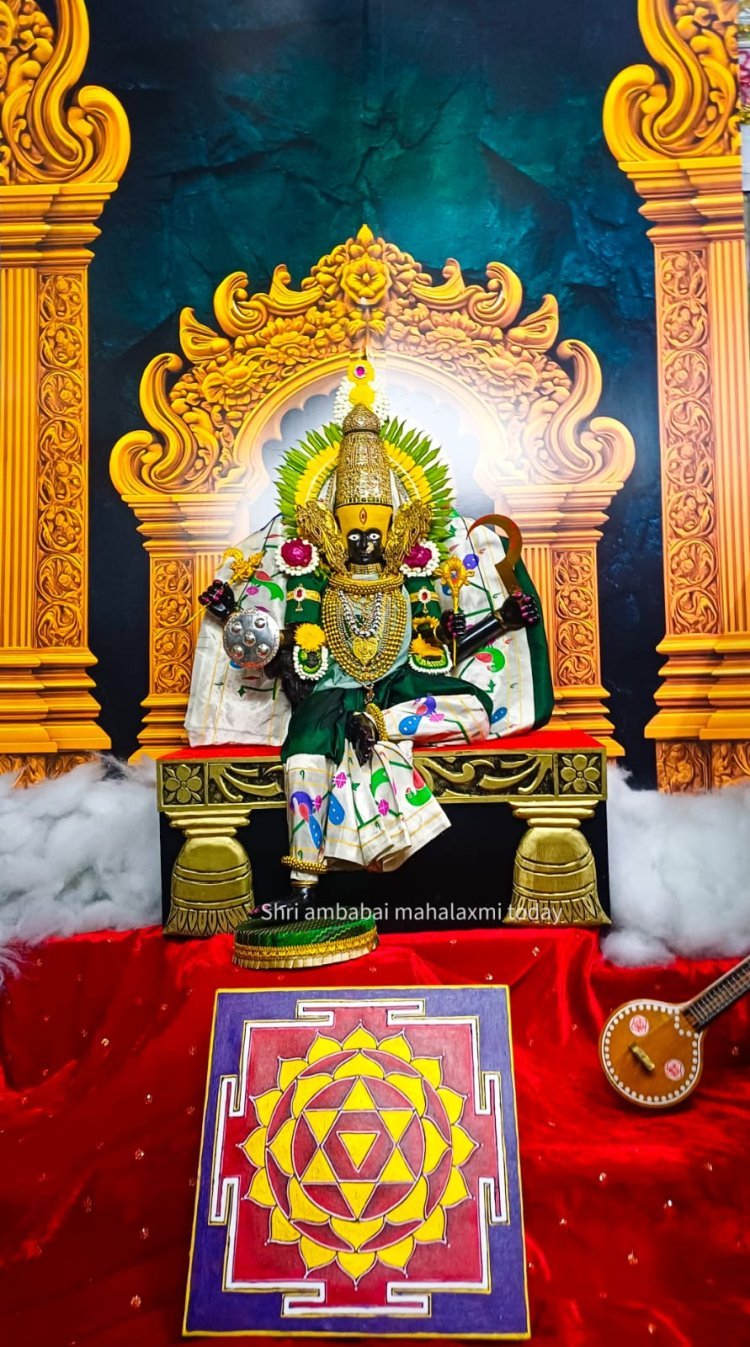 शारदीय नवरात्रोत्सवातील चौथ्या दिवशी श्री अंबाबाईची मातंगी रूपात पूजा