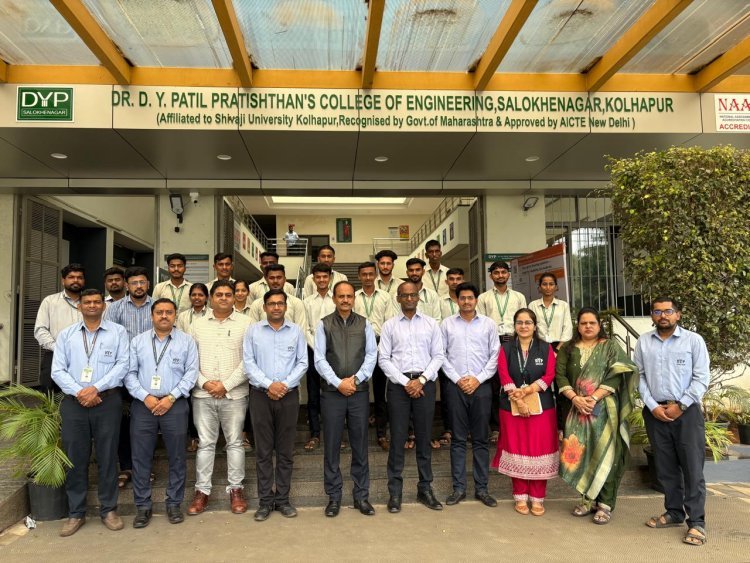 डी. वाय. पी साळोखेनगरच्या १७ विद्यार्थ्यांची डीएचडी इन्फ्राकॉन कंपनीमध्ये निवड