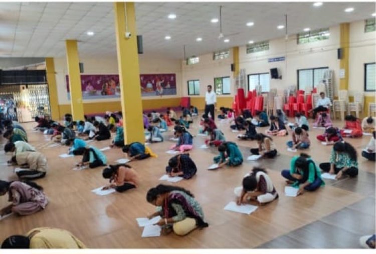 डॉ. घाळी महाविद्यालयात पोलीस भरती व सरळसेवा मार्गदर्शन वर्गाची प्रवेश परीक्षा संपन्न