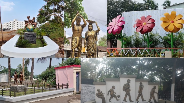 मंत्री हसन मुश्रीफ यांच्या संकल्पनेतून कागल येथील 'या' पाच ठिकाणी साकारले आकर्षक सेल्फी पॉइंट्स