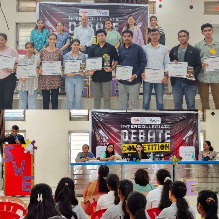 केआयटी मध्ये सोसायटी वुमेन इंजिनिअर्स च्या वतीने वादविवाद स्पर्धेचे आयोजन
