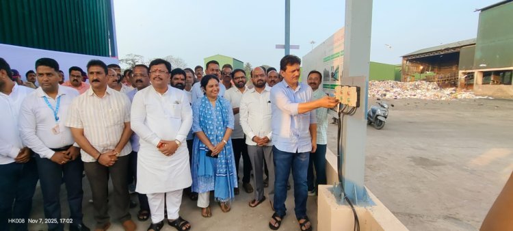 बायोगॅस प्रकल्प व पंपसेटचा पालकमंत्री प्रकाश आबिटकर यांच्या हस्ते लोकार्पण