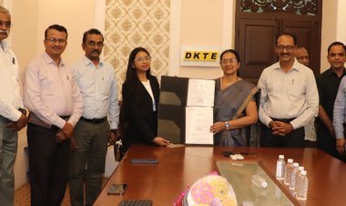 डीकेटीईचा देशातील वस्त्रोद्यागातील अग्रगण्य ट्रायडेंट इंडिया कंपनीशी सामंजस्य करार