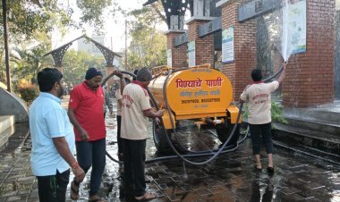 स्मशानभूमी स्वच्छतेसाठी राजाराम बंधारा ग्रुपचा पुढाकार