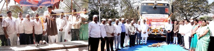 "शाहू" च्या लिक्विड फूड ग्रेड कार्बन डाय-ऑक्साइड प्रकल्पाचे राजे समरजितसिंह घाटगे यांच्या हस्ते उद्घाटन