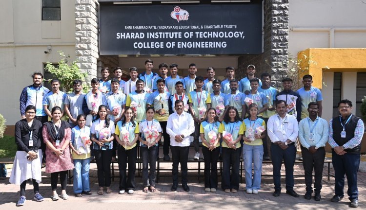 शरद इन्स्टिट्युटच्या विद्यार्थ्यांचे विविध क्रिडा स्पर्धेत यश