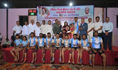 नानीबाई चिखलीत प्रकाश झोतात रंगला कबड्डीचा थरार