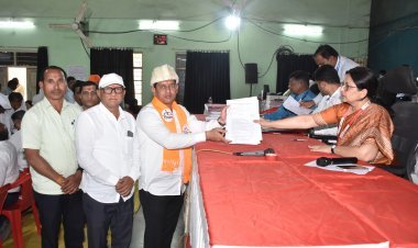 शिवसेना (शिंदे गट)तर्फे सचिन पाटील यांचा जिल्हा परिषदेसाठी उमेदवारी अर्ज दाखल