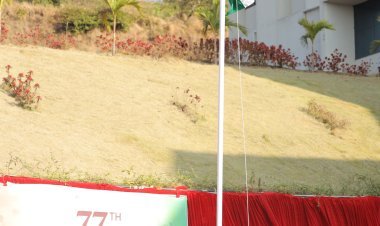 आबिटकर नॉलेज सिटी मध्ये 77 वा प्रजासत्ताक उत्साहात...