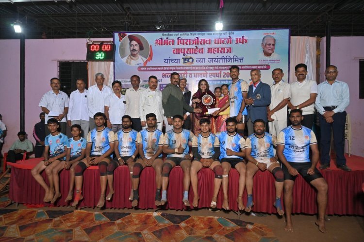 नानीबाई चिखलीत प्रकाश झोतात रंगला कबड्डीचा थरार